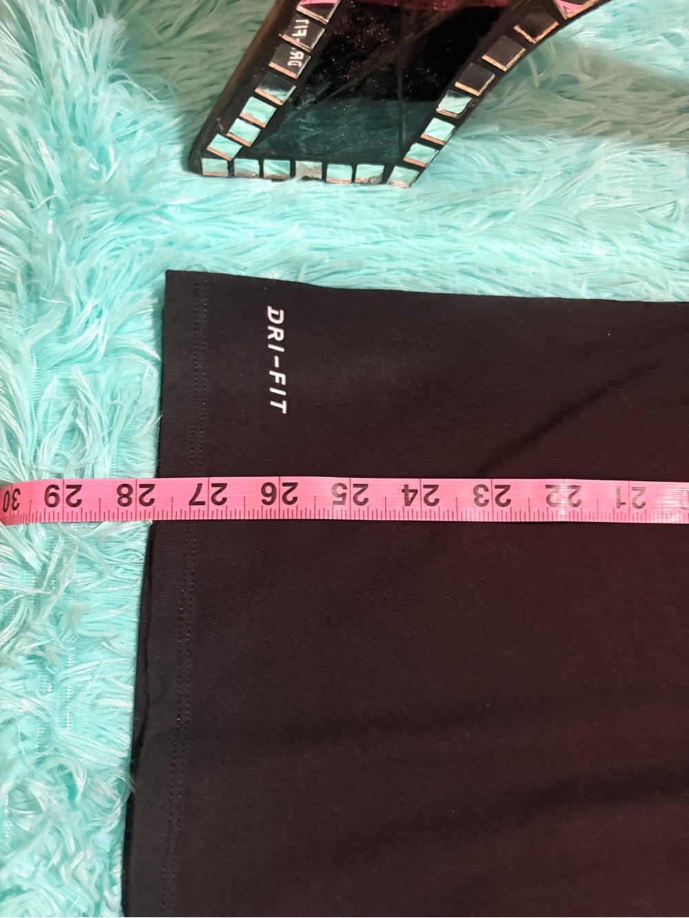 Nike Black Short-Sleeve Football Graphic Tee with Neon Yellow Accent - Picture 5 of 5
